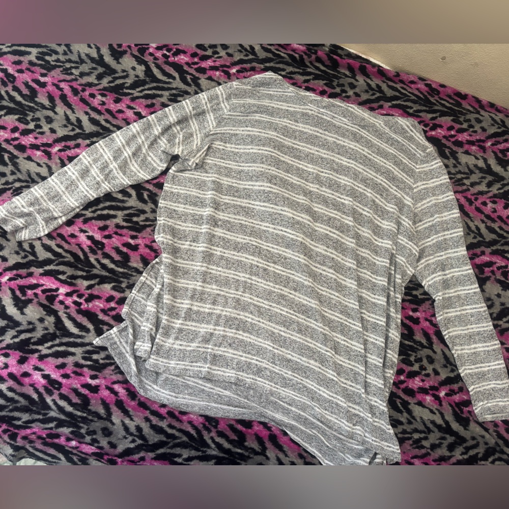 Oversized Striped Pullover Top